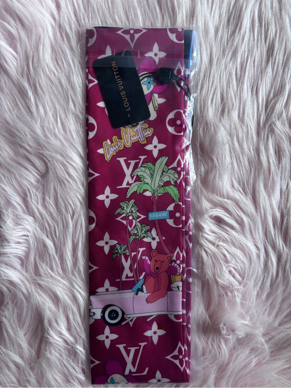 Source Unknown Kids Bottoms - Pink and White Monogram Print